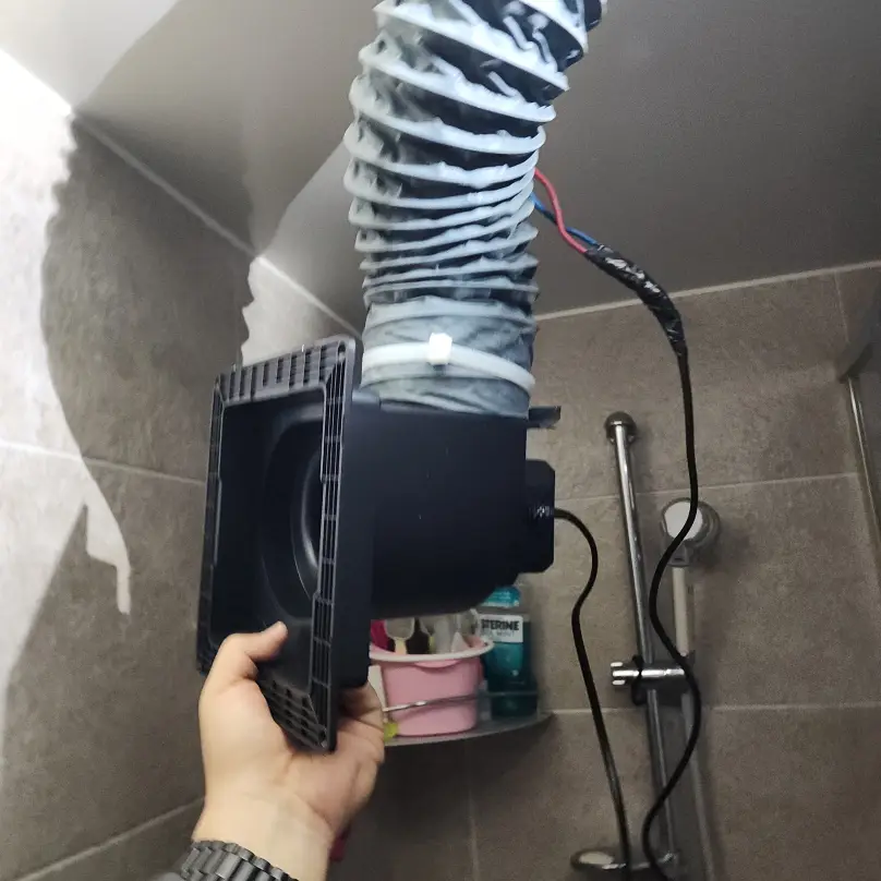 화장실 환풍기 소음 고장 힘펠 교체시공 동작구 시공 사진 4