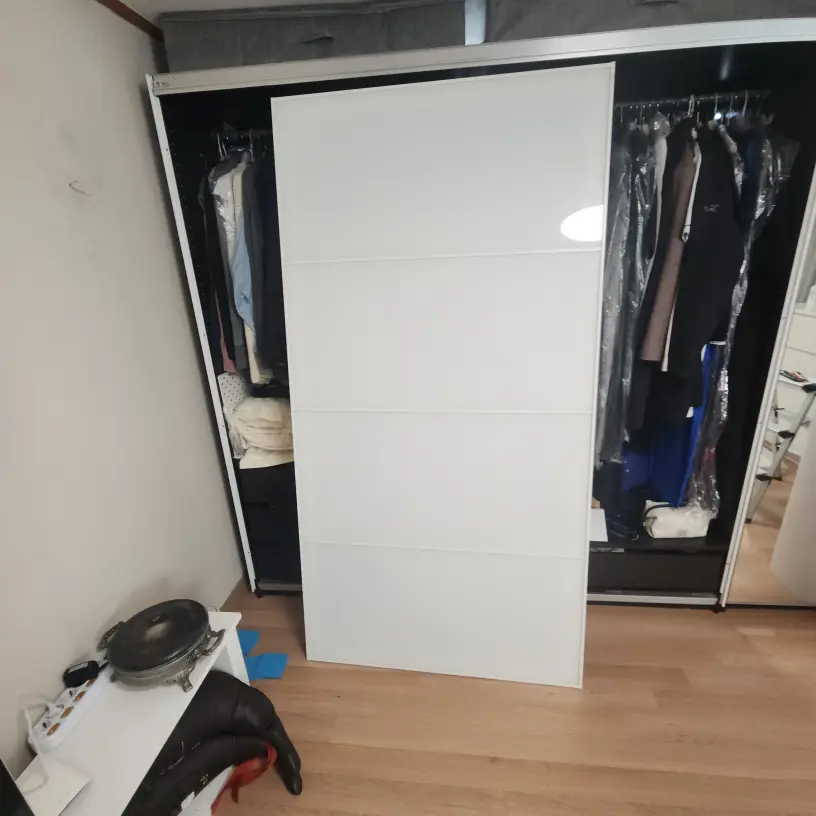 문이 안열리는 슬라이드 붙박이장 시공 사진 10