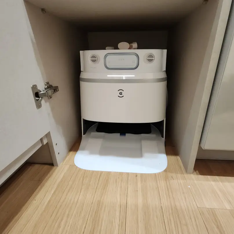 성동 에코백스T30 로봇청소기 직배수 — 시공 후