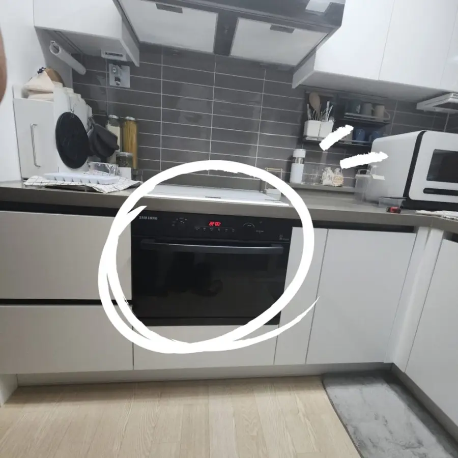 고장난 빌트인 오븐 철거 교체시공 — 시공 전